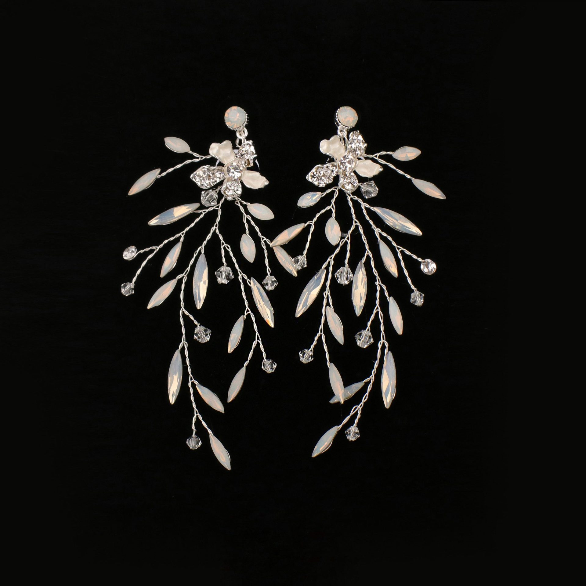 Crystals Branch Earrings