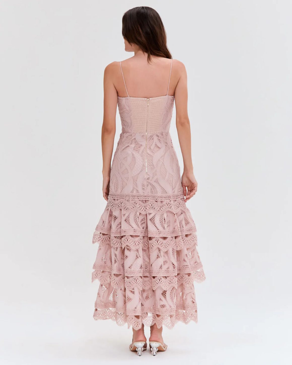 Lace Flutter Midi Dress by PatBO - Image 2