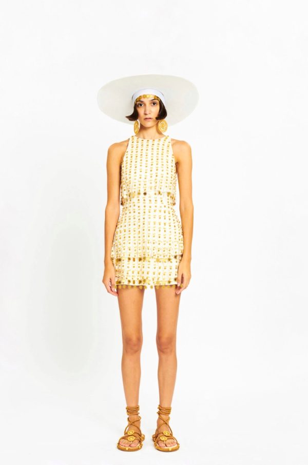 Beaded Mini Dress by Raisa Vanessa