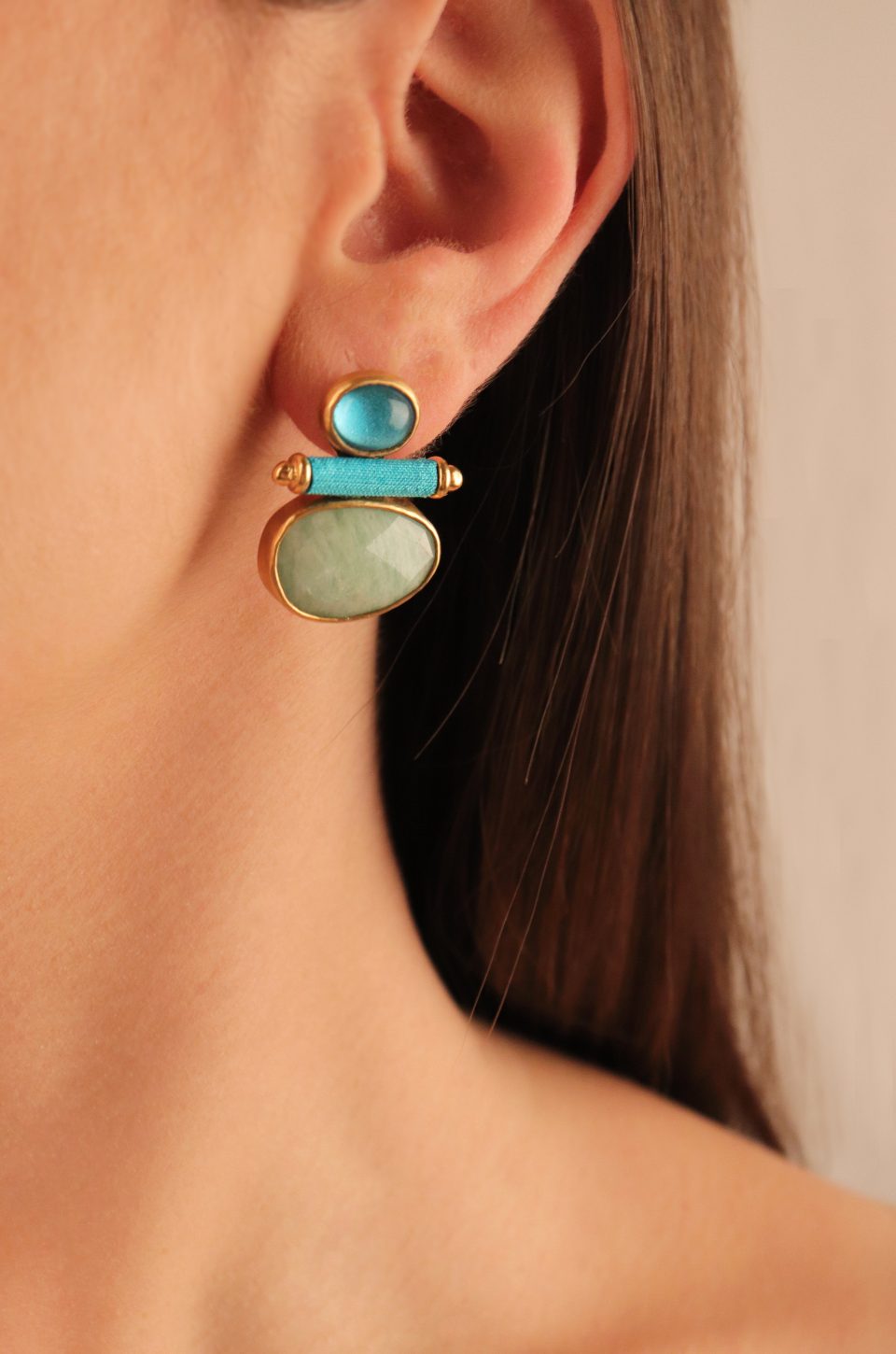 Triple Joy Studs Earrings