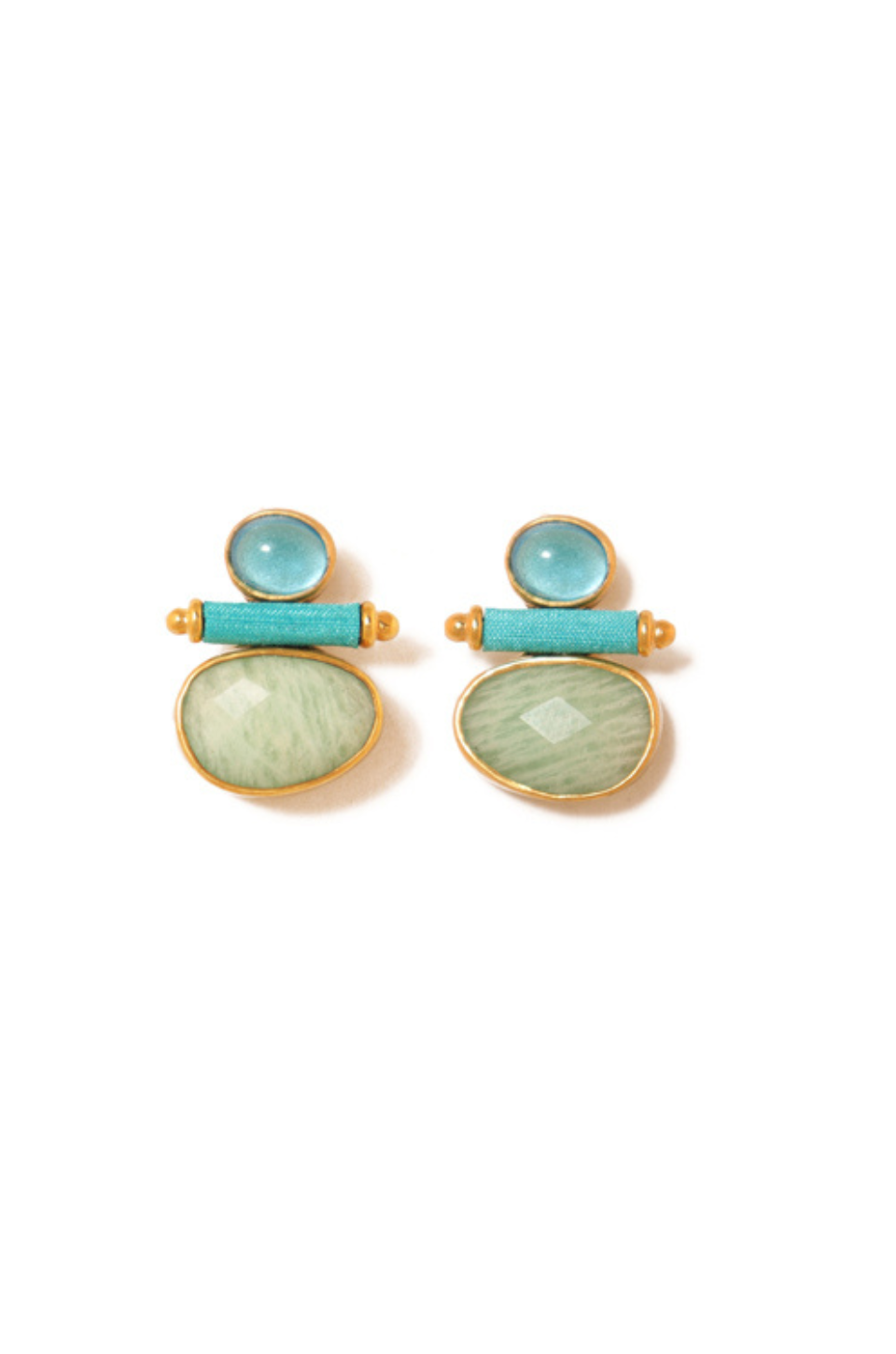 Triple Joy Studs Earrings - Image 2
