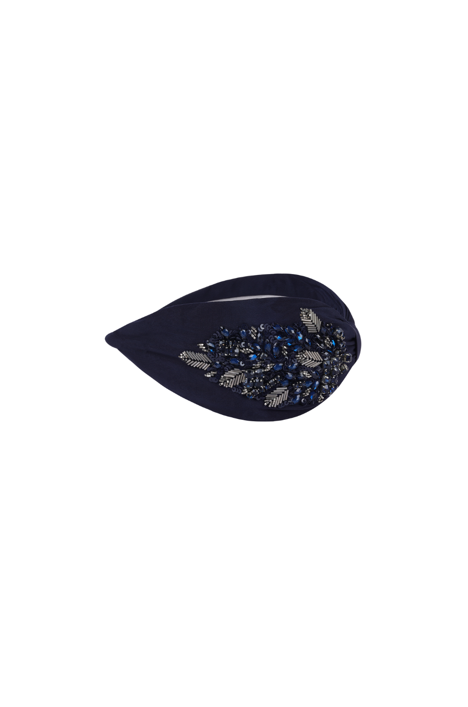 Navy Beads Headband