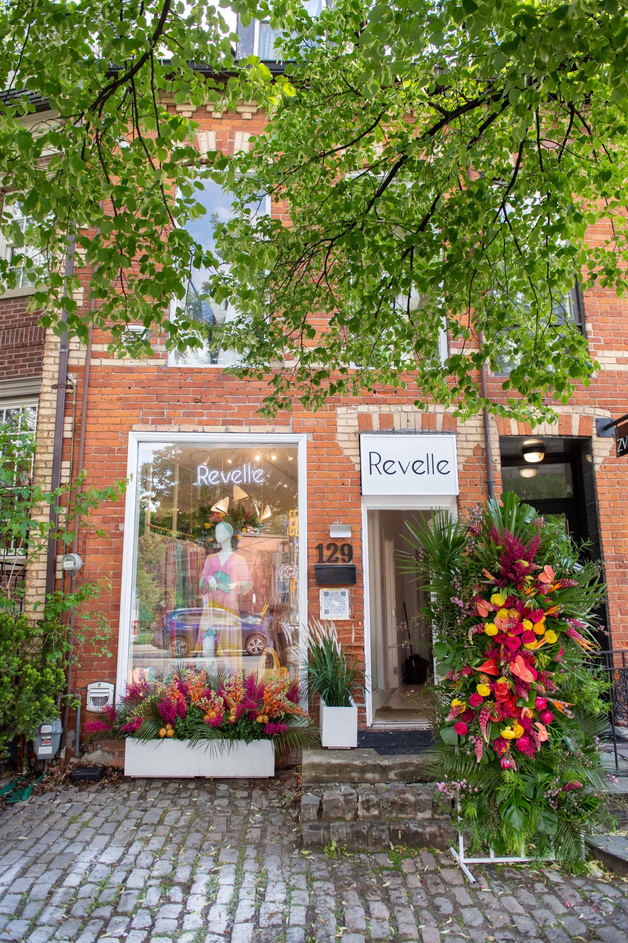 Revelle Shop Toronto boutique exterior at 129 Davenport Road
