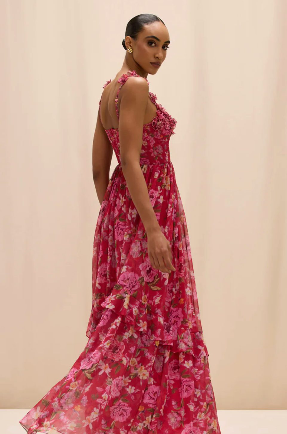 Peony Corset Maxi Dress by PatBO - Image 2