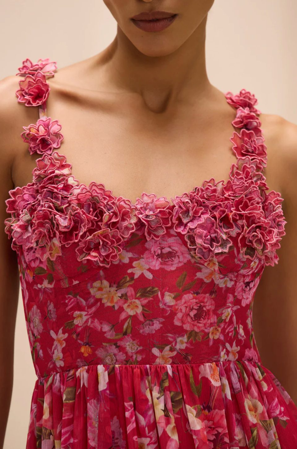 Peony Corset Maxi Dress by PatBO - Image 3