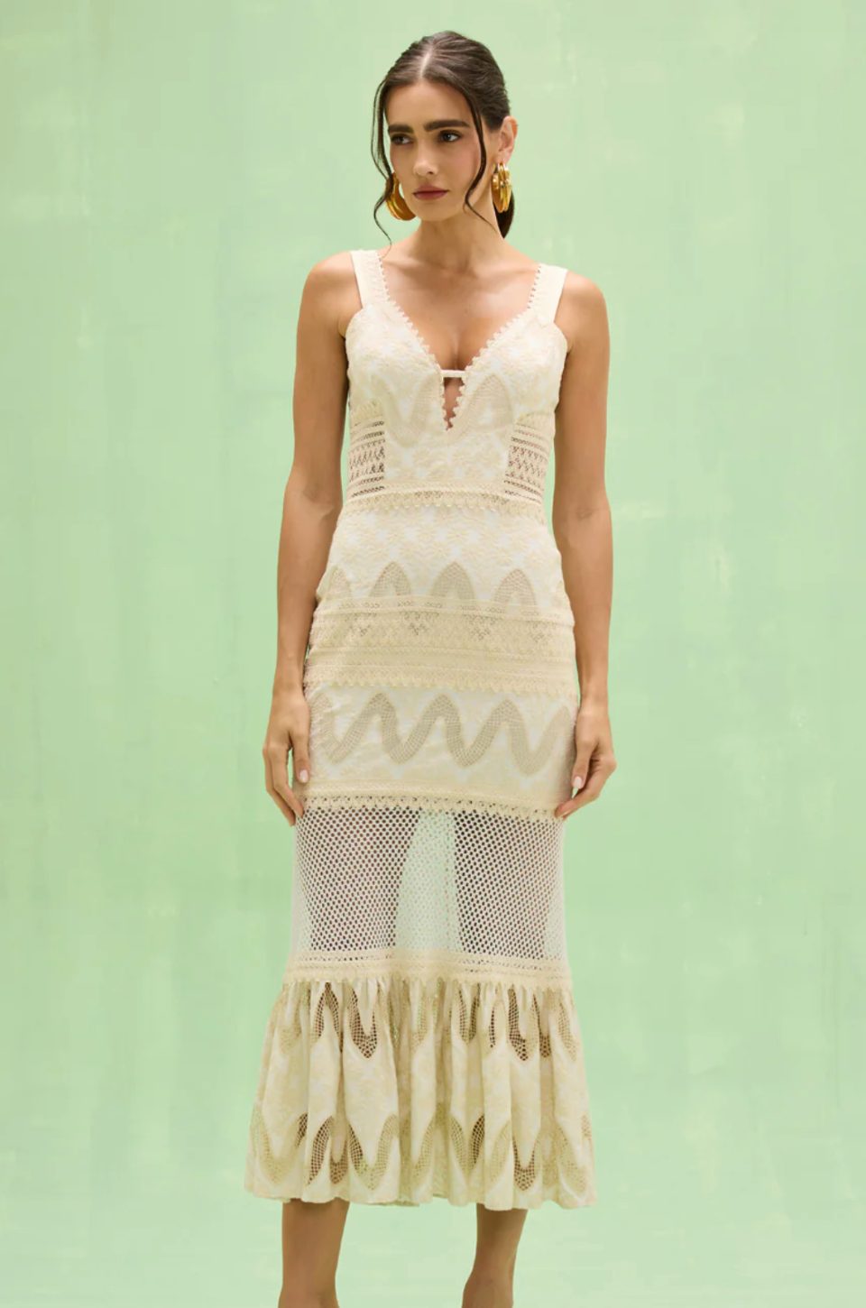 Bertha Lace Midi Dress by PatBO