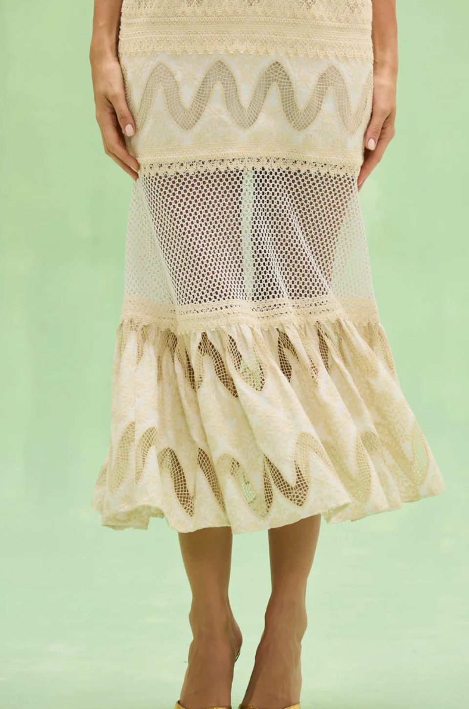 Bertha Lace Midi Dress by PatBO - Image 3