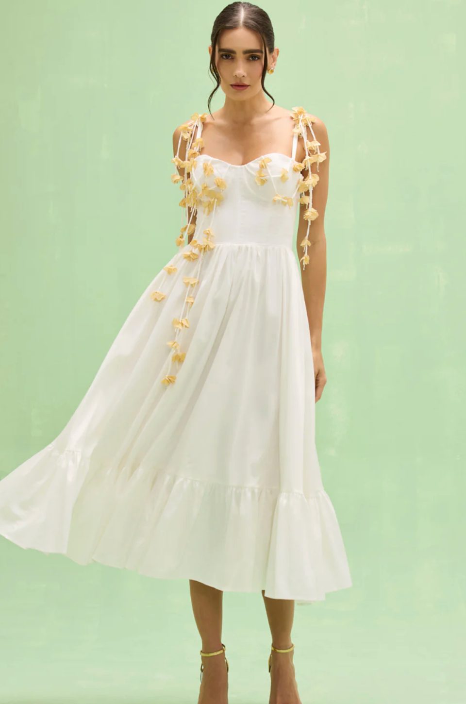 Tricoline Lotus Midi  Dress by PatBO