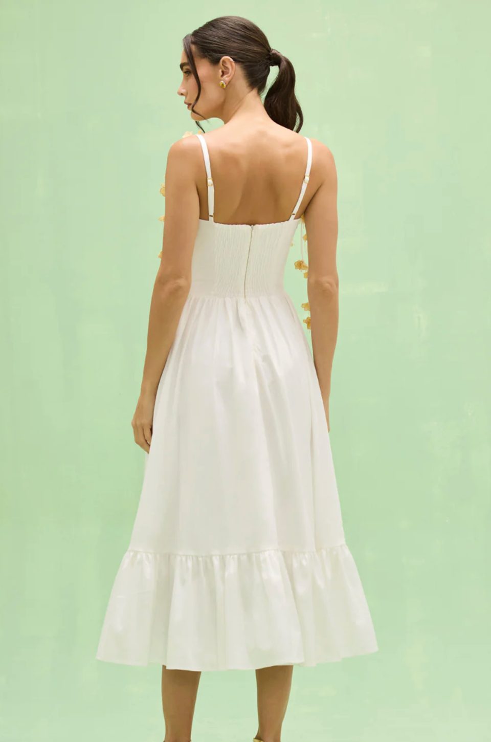 Tricoline Lotus Midi Dress by PatBO - Image 4