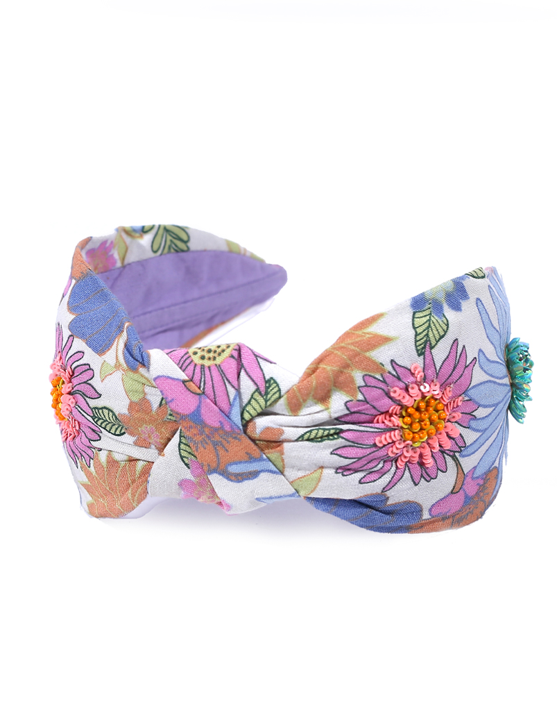Floral Multi beaded Headband - Image 2