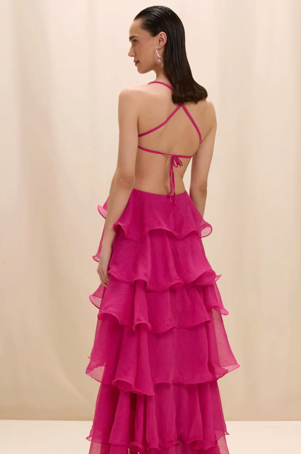 Chiffon Carmen Maxi Dress by PatBO - Image 2