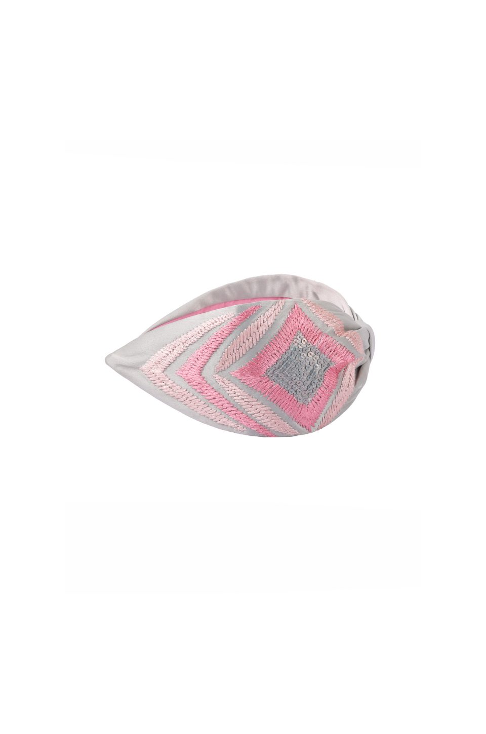 Pink Grey Headband