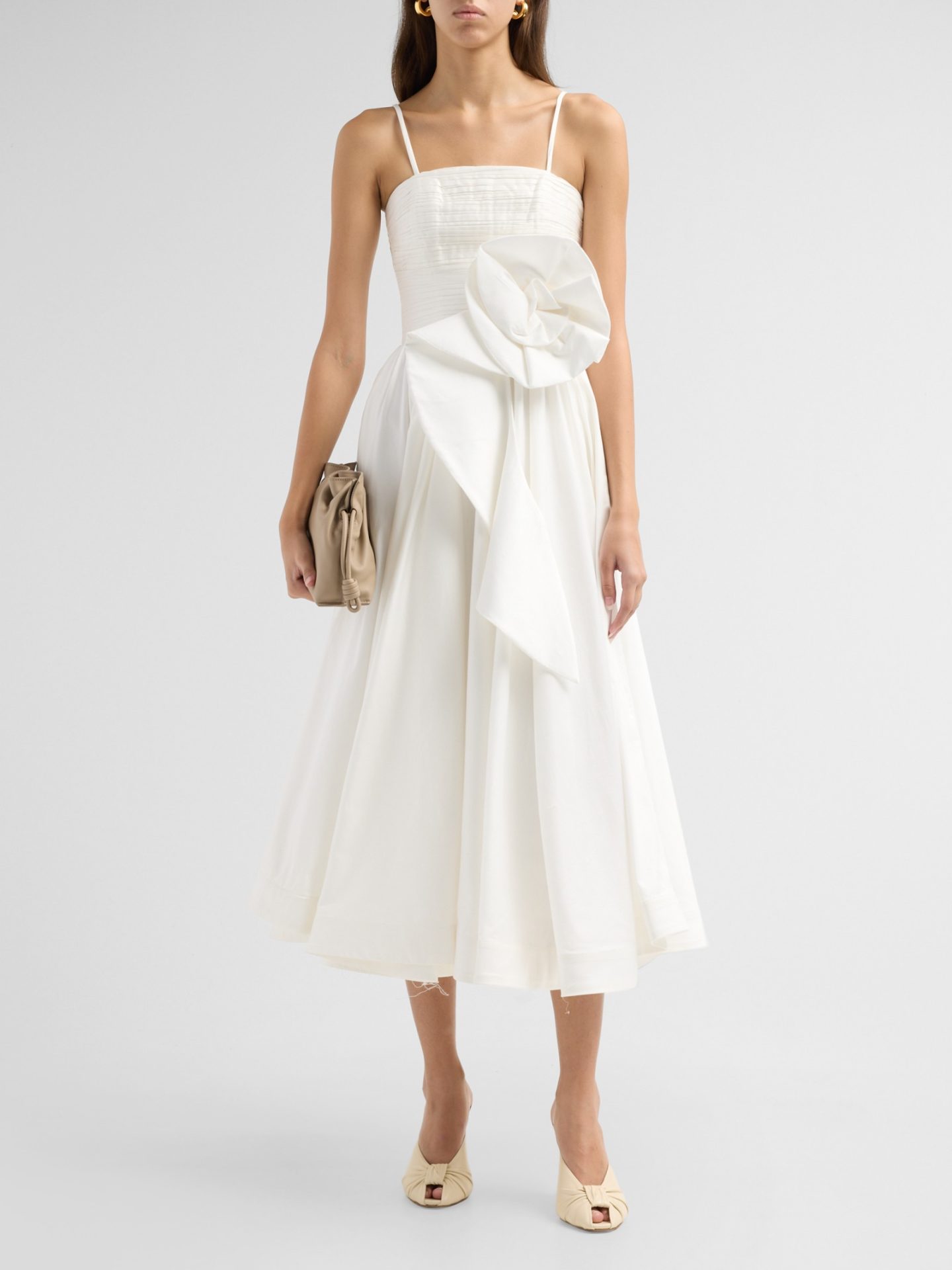 Blossom Poplin Midi Dress by PatBO