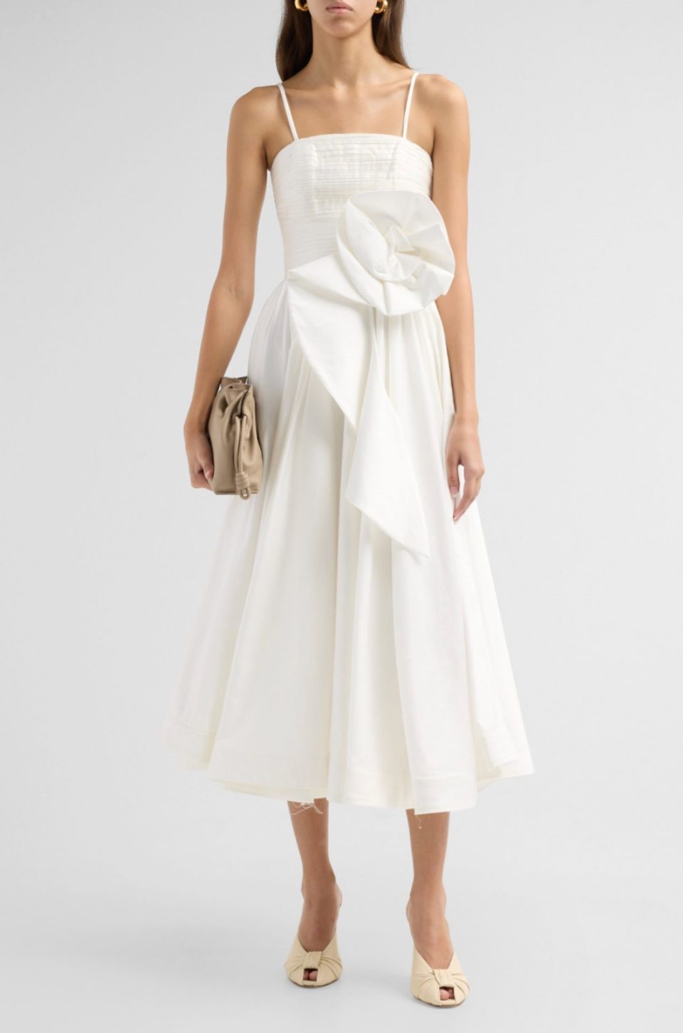 Blossom Poplin Midi Dress by PatBO