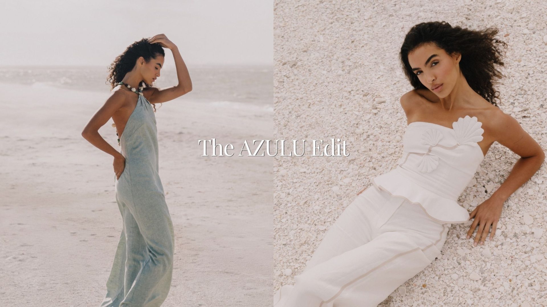 The Azulu Edit linen collection at Revelle Shop