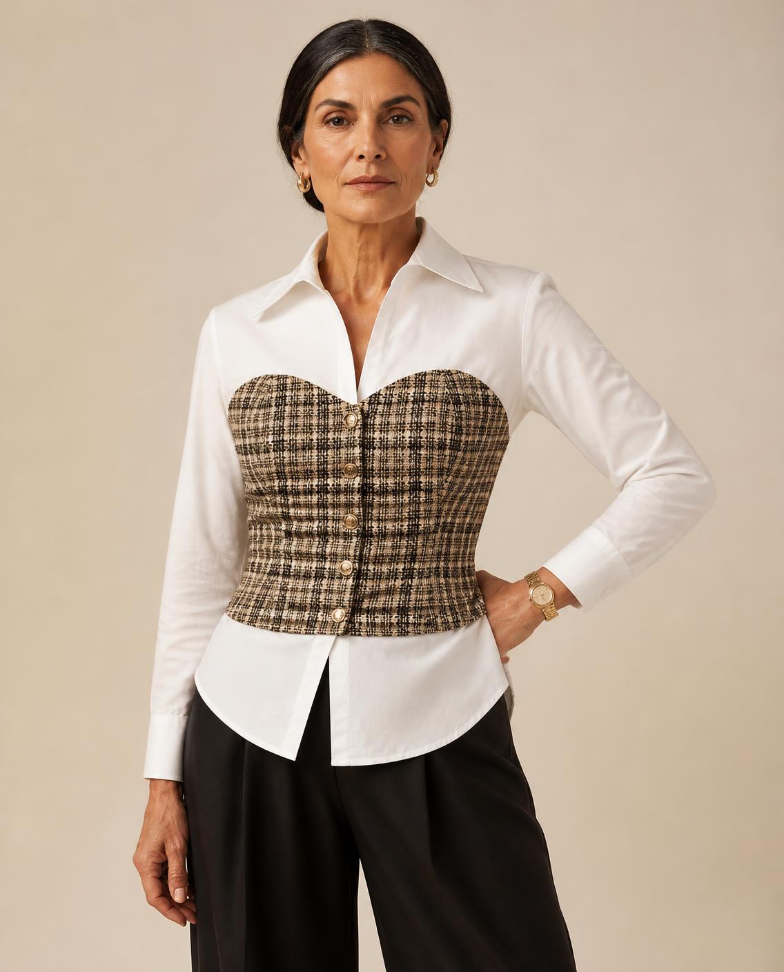 Monaco Tweed Top